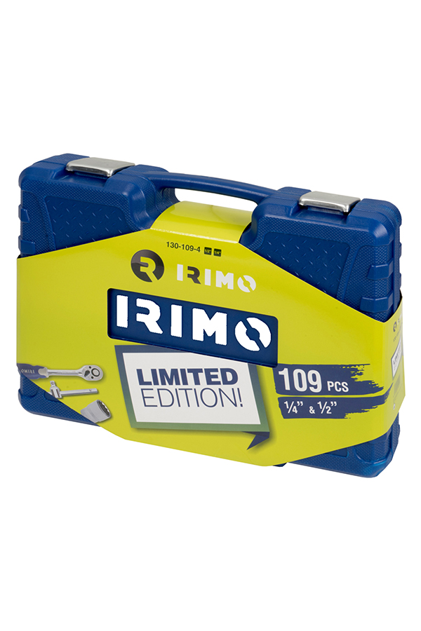 LLAVE VASO JGO 109 PZ+CARRACA 130-109-4 IRIMO 1/4-1/2''