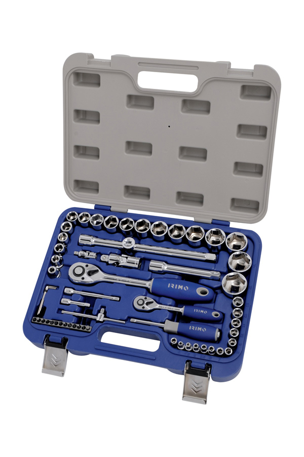 MALETIN VASOS Y PUNTAS 56 PZ 129-58-4 IRIMO 1/4-1/2''