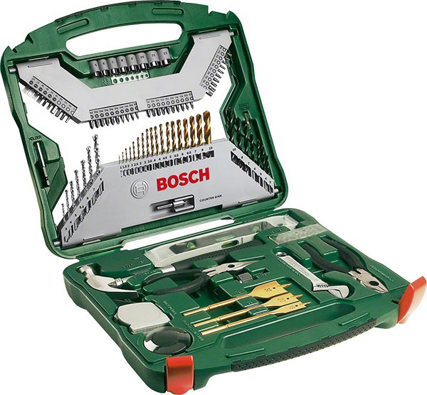 MALETIN BROCAS PUNTAS 103P+SOP 2607019331 BOSCH X-LINE 1/4-1/2''