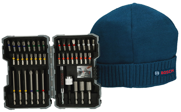 ESTUCHE PUNTAS 43PZ + GORRO 615997658 BOSCH 100X40X120