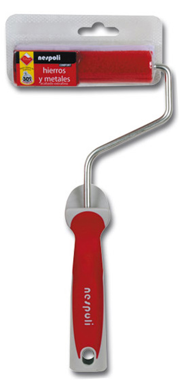 MINI RODILLO HIERRO/MET.TEFLON R855373 NESPOLI 11 CM