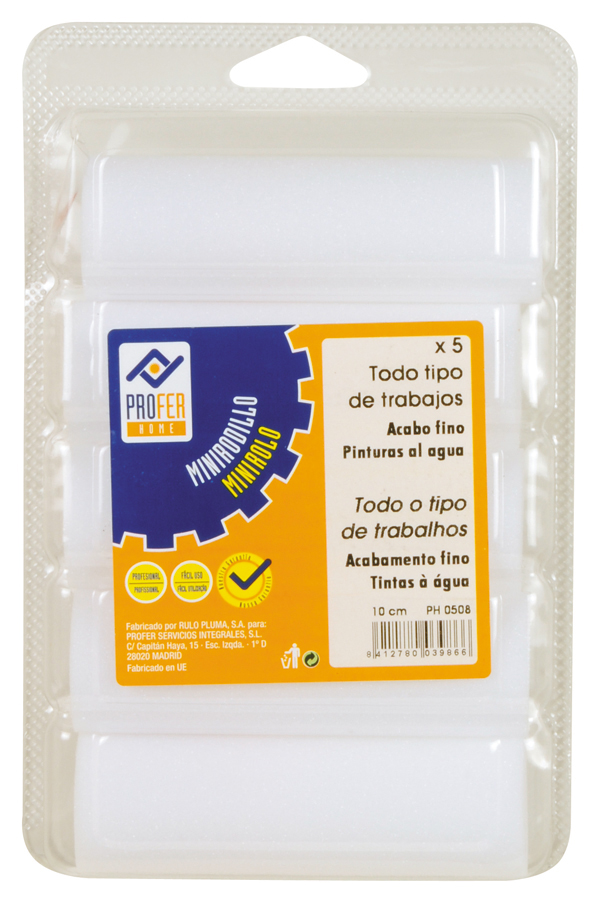 RECAMBIO MINI RODILLO P.0 (5) PH0508 PROFER HOME 10 CM