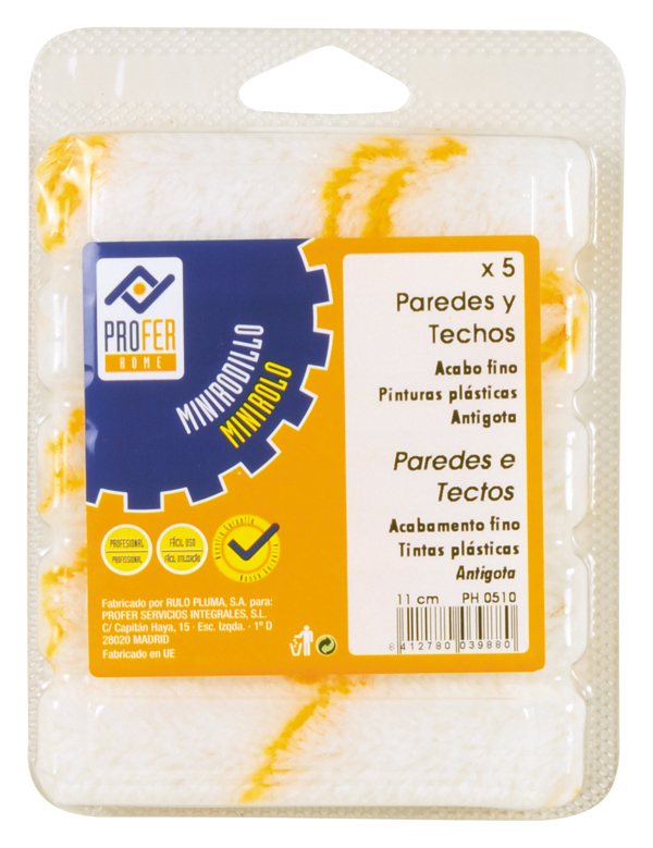 RECAMBIO MINI RODILLO ANTIGO.5 PH0510 PROFER HOME 11 CM