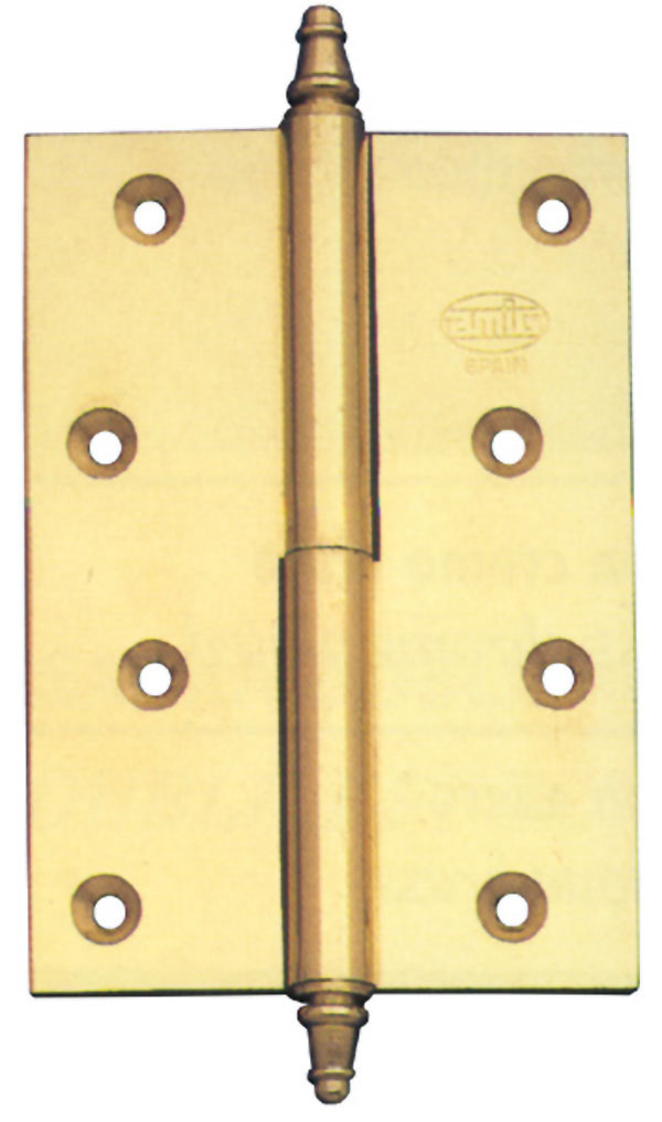 BISAGRA LATON PULIDO IZDA. 1007 AMIG 80X60 MM