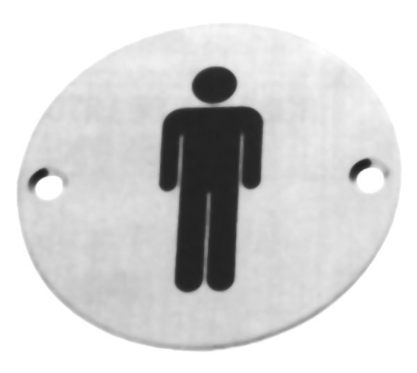 PLACA SIMBOLO A.INOX DISPLAY 21 MUJER AMIG 75 MM