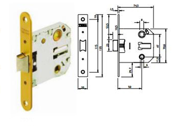 PICAPORTE UNIFICADO C.C. AE 2004U/50 AE TESA 50