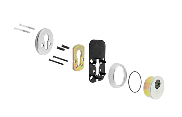 ESCUDO ALTA SEGURIDAD E700L CROMO MATE E700L26CM TESA -