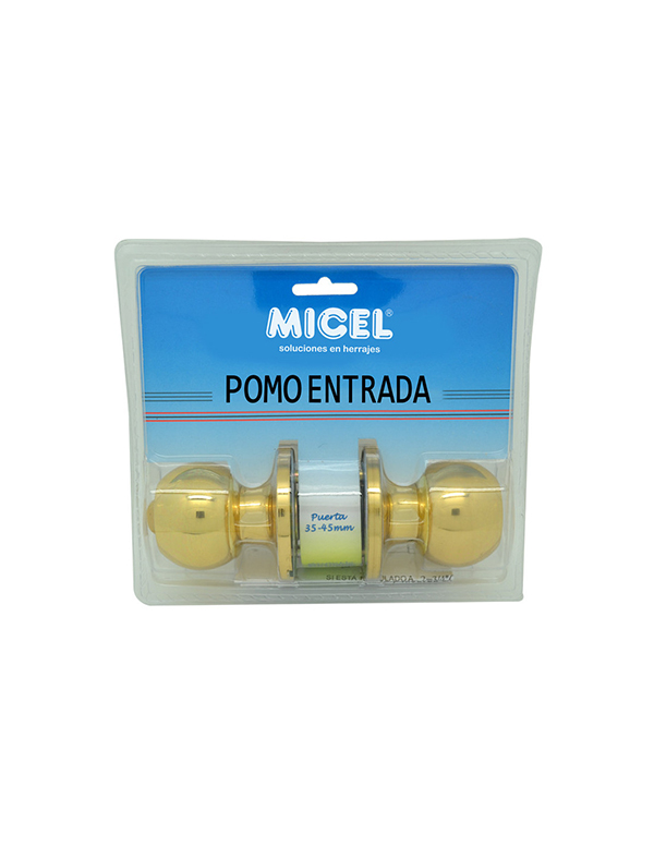 POMO BOLA PUERTA ENTRADA LATON PUL 11153 MICEL -