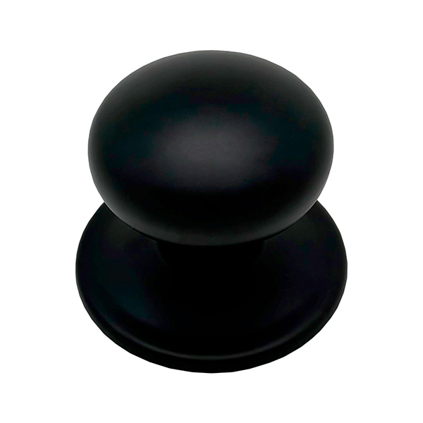POMO PUERTA NEGRO LISO 11905 MICEL 70X80 MM