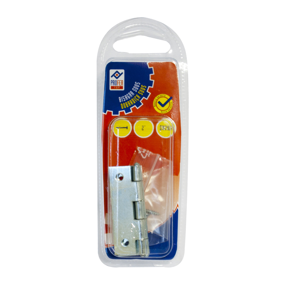 BISAGRA ESTRECHA 5005 ZN BL. 2 PT1206 PROFER TOP 2''