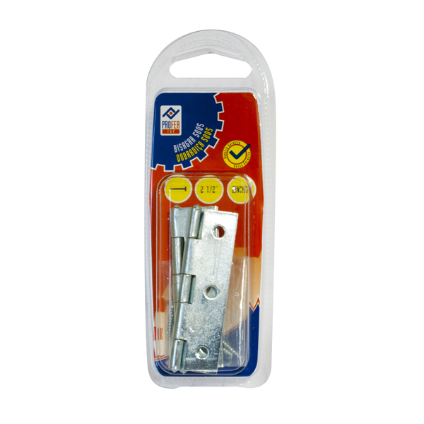 BISAGRA ESTRECHA 5005 ZN BL. 2 PT1208 PROFER TOP 2 1/2''