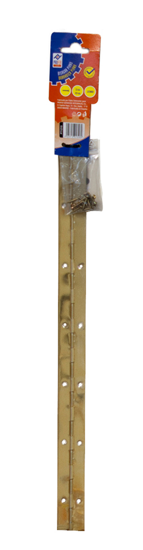 BISAGRA PIANO CORTADA LATONADA PT1215 PROFER TOP 32X420 MM