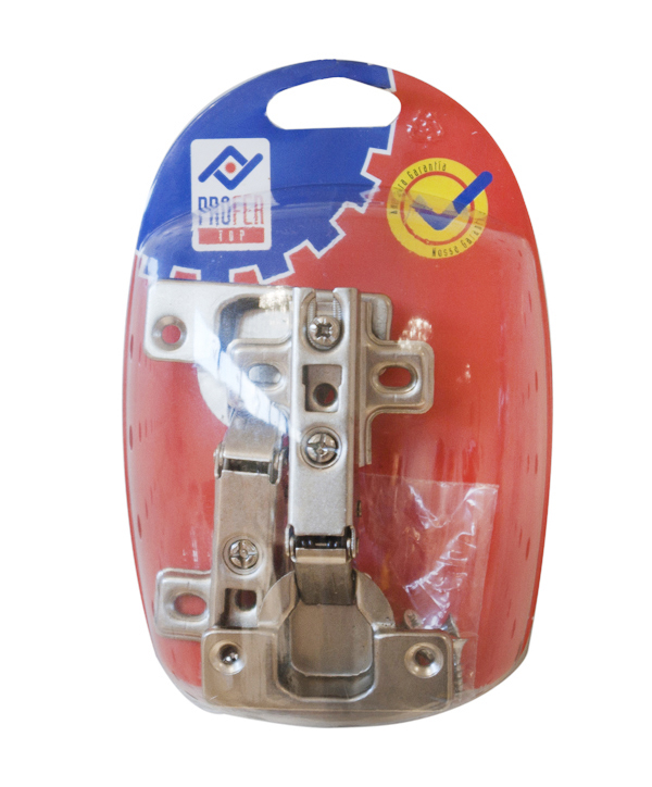 BISAGRA CAZOLETA RECTA ZN BL.2 PT0682 PROFER TOP 35 MM