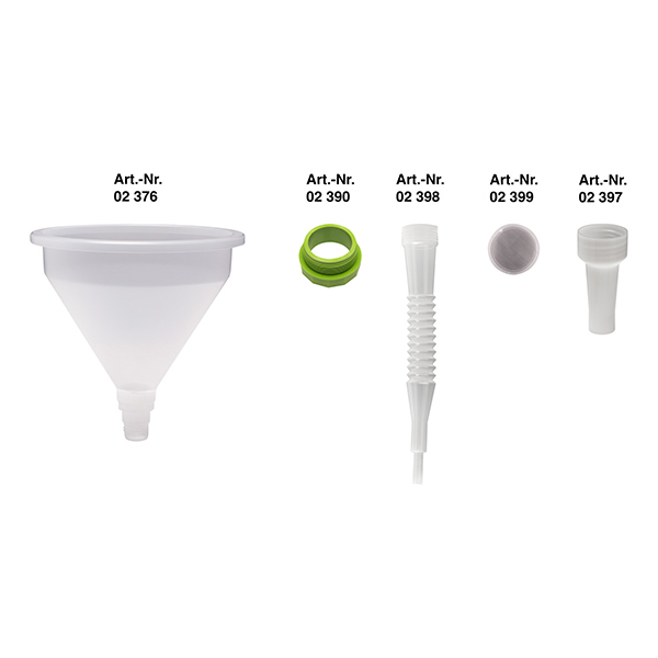 EMBUDO POLIPROP.BLANCO S. RECT 2376 PRESSOL 355 MM