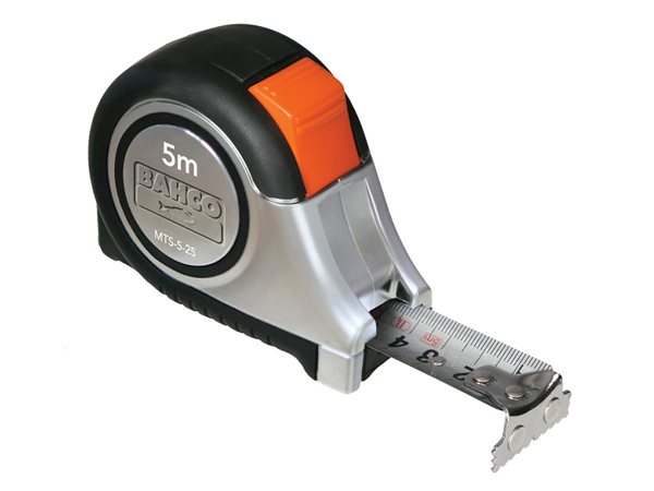 FLEXOMETRO BIMATERIA HOJA INOX MTS-5-25 BAHCO 5MTX25 MM