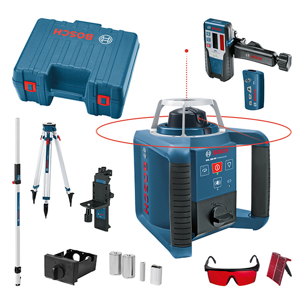 NIVEL LASER GIRATORIO +SET GRL 300 HV PRO BOSCH 300 M