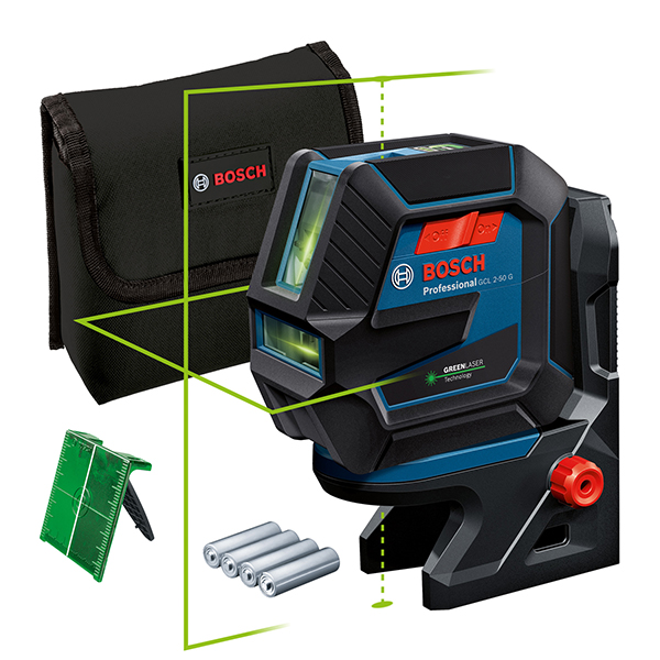 NIVEL LASER AUTO CRUZ VERDE+RM10 GCL 2-50G BOSCH 50 M