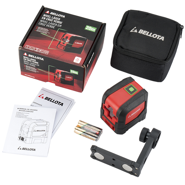 NIVEL LASER CRUZ VERDE NIV20V BELLOTA 20 M