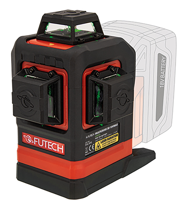 NIVEL LASER VERDE 3D S/BAT +SOP+M 54340 ACHA 60 M