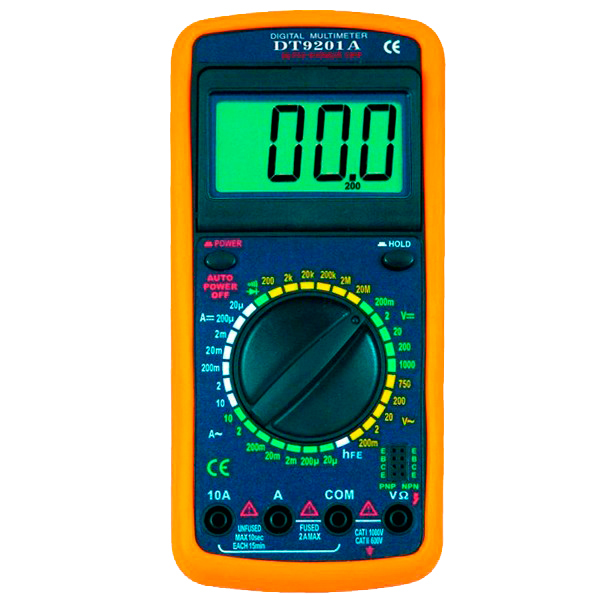 MULTIMETRO DIGITAL 10A DT9201A KAISE 600 V