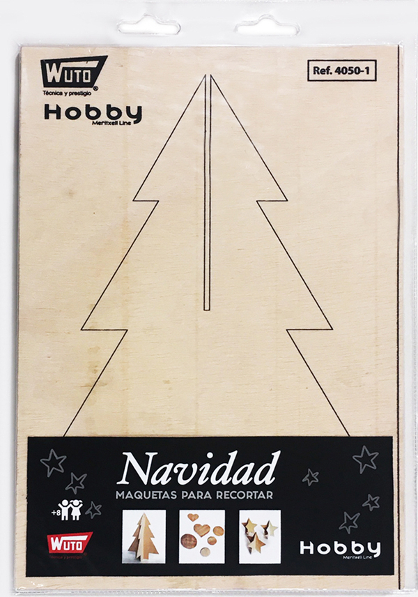 PANEL MARQUETERIA NAVIDAD 4050 BL WUTO -