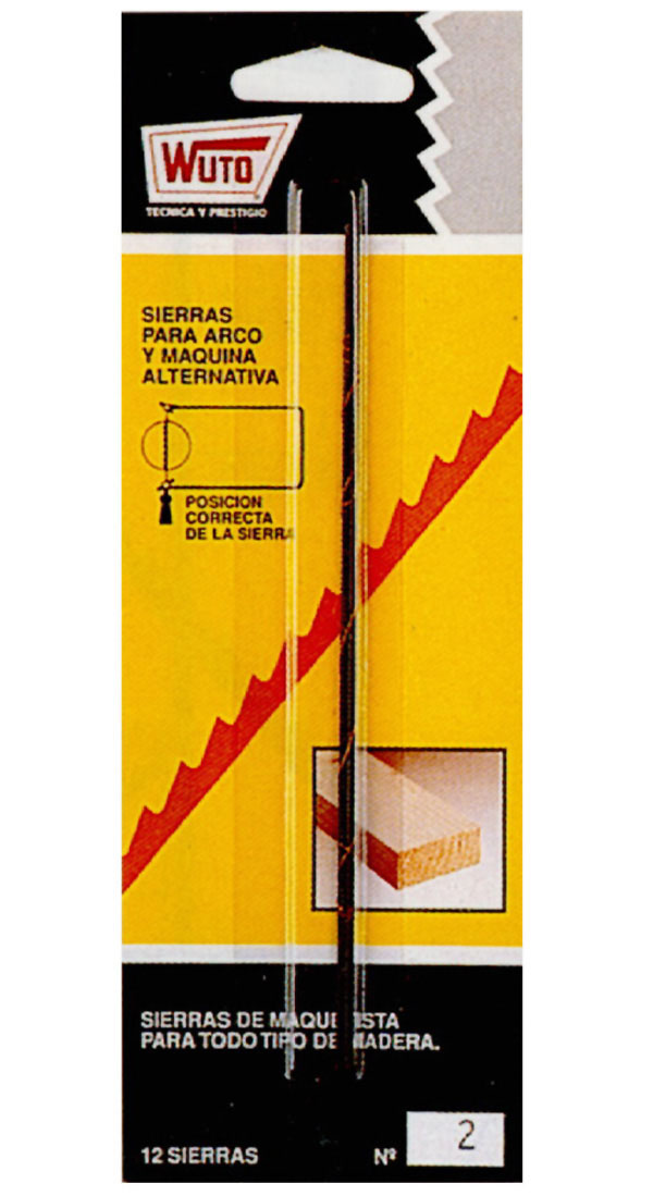 SIERRA MARQ.MADERA BLISTER N3 3/13MABL WUTO 13 CM