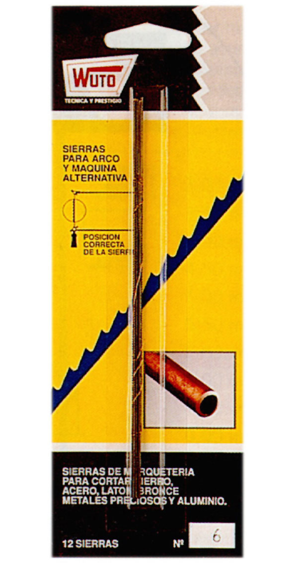 SIERRA MARQ.METAL BLISTER 12UD 6/13MEBL WUTO 13 CM