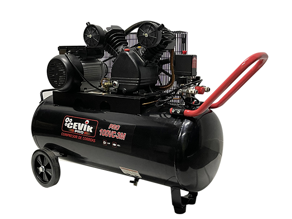 COMPRESOR CORREA 3HP MONO CA-PRO100VC-3M CEVIK 100 L