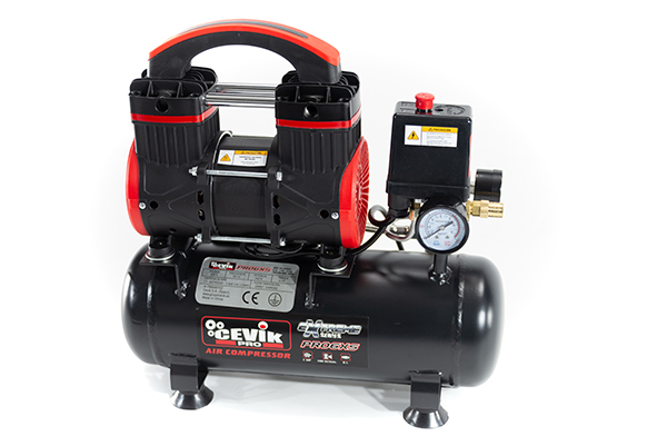 COMPRESOR SILENCIO 1HP S/ACEIT 8 BAR CA-PRO6XS CEVIK 6 L