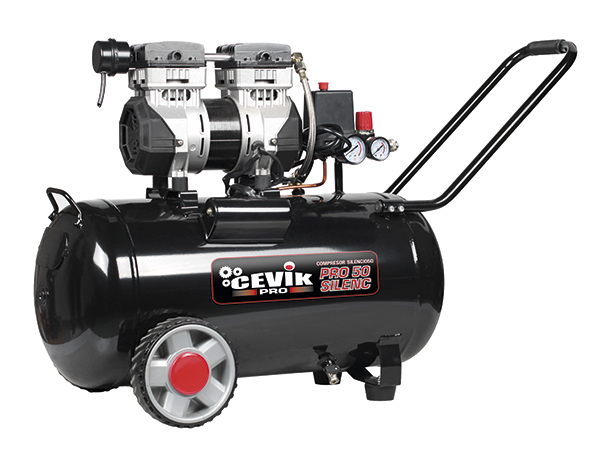 COMPRESOR SILENCIO 1,5HP S/ACE CA-PRO50SILENC CEVIK 50 L