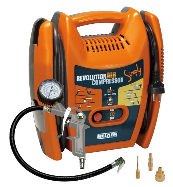 COMPRESOR 1,5HP S/ACEITE+ACCES HOBBY SYMPLY AIRUM 2 L