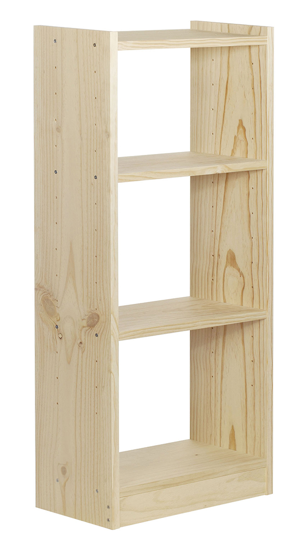 ESTANTERIA LIBRERIA GALA 4 BALDAS PINO MACIZO GAL450.99 ASTIGARRAGA 49,6 CM