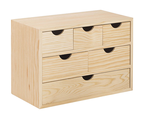 CAJONERA 3X2X1 PINO S/BARN BLP321.99 ASTIGARRAGA 40X20X28CM