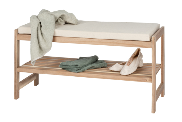 BANCO C/ALMOHADILLA ACINA 50746 WENKO 90X45X34CM