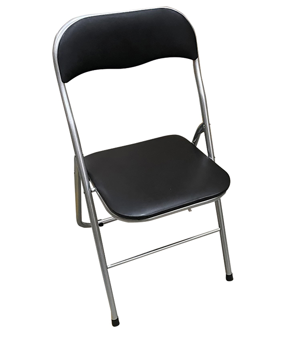 SILLA PLEGABLE ALUMIN NEGRA PH1497 PROFER HOME 44X47X81CM