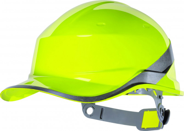 CASCO PROTECCION AMARILLO FLUO DIAMOND V DELTA PLUS -
