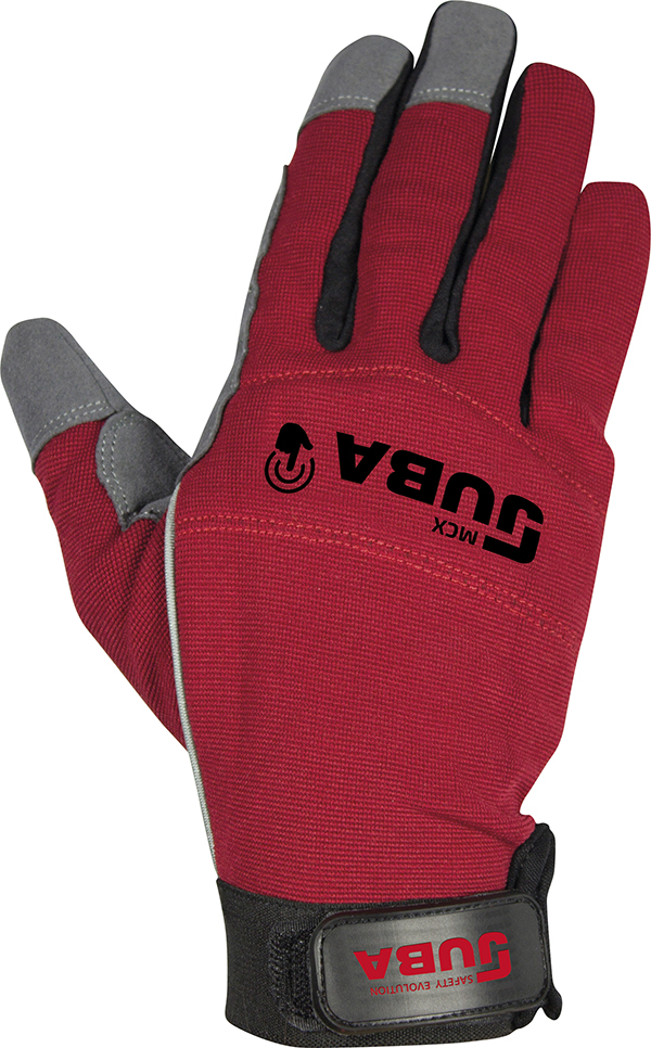 GUANTE PIEL ROJO RFZDO C RAPID H270 R JUBA T.8