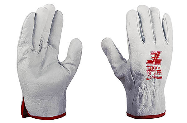 GUANTE PIEL FLOR VACUNO NATURAL GP-016C NC 3L MASTER T.9