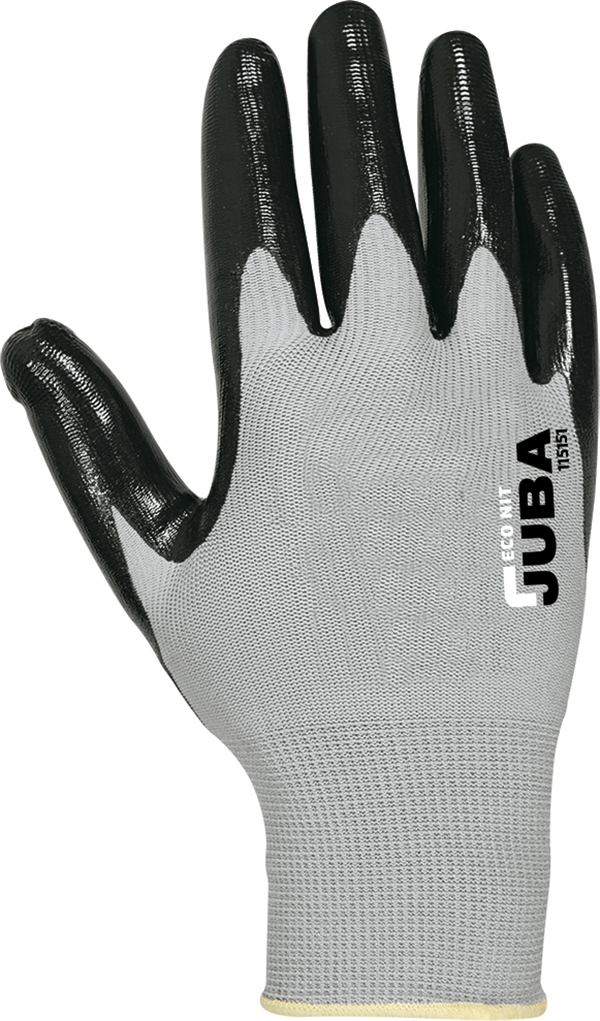 GUANTE NYLON NITRILO PALMA B115151 JUBA T.9