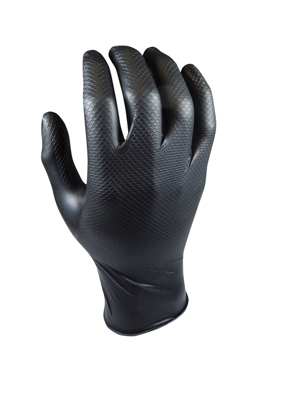 GUANTE NITRILO DESECHABL C/50 580 NEGRO GRIPPAZ M