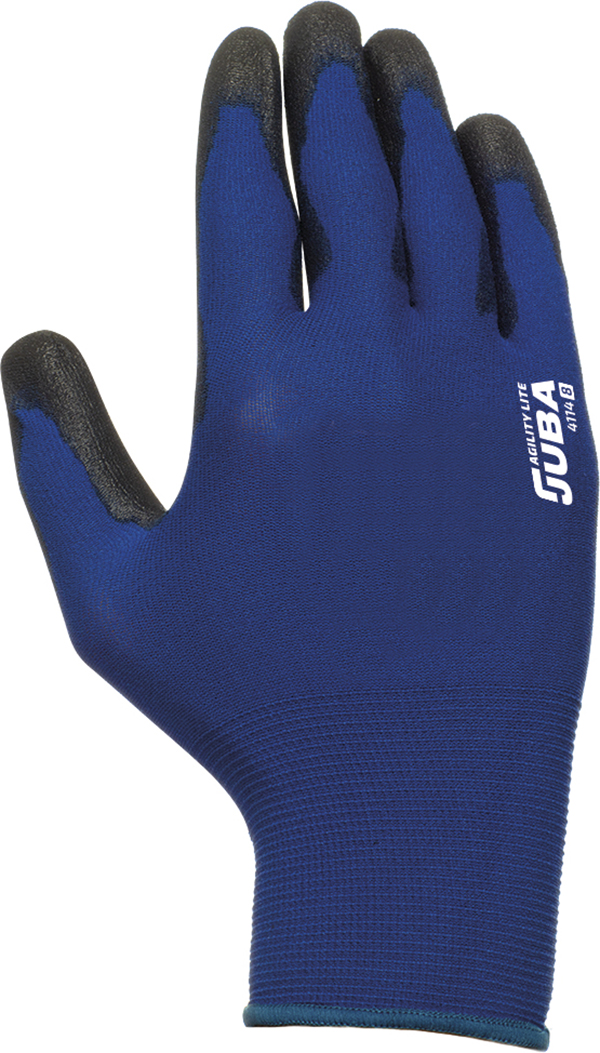 GUANTE NYLON LIGERO PU PALMA H4114 JUBA AGILITY T.8
