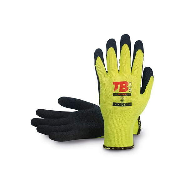 GUANTE POLIESTER LATEX AMARILLO 302 GRIP BODERO T.9