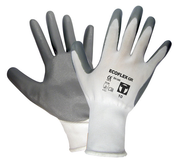 GUANTE NYLON NITRILO GRIS SH-349R 3L ECOFLEX GR T.7