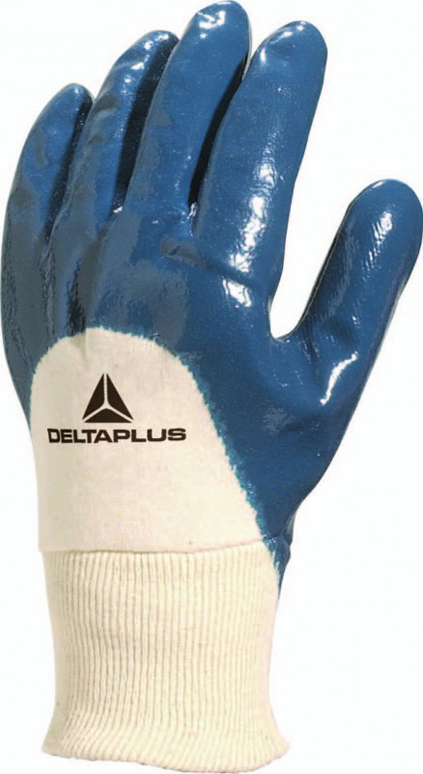 GUANTE NITRILO PUÑO ELASTICO NI150 DELTA PLUS T.7