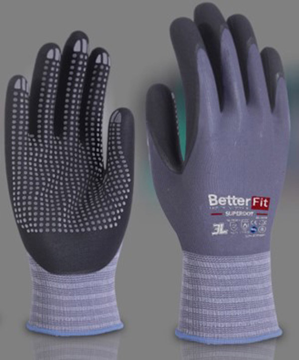 GUANTE NYLON NITRILO FOAM BL-008 3L SUPERDOT T.8