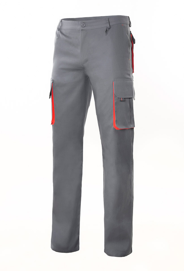 PANTALON TERGAL MULTIB 103004 GRIS/ROJO VELILLA 56