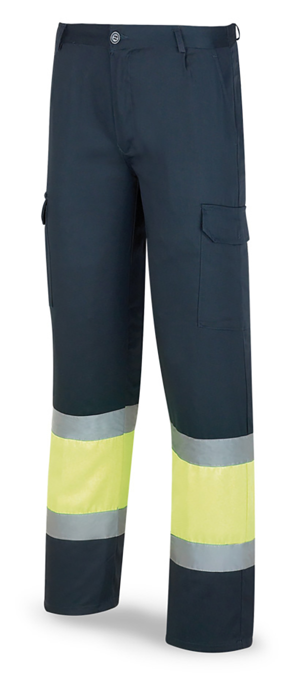 PANTALON A.VISIBILIDAD AMARILLO AZUL 388-PFY MARCA 52