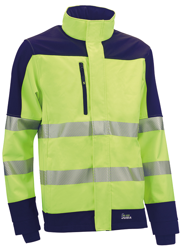 CHAQUETA SOFTSHELL AV AMARILL AZUL FRAGATA AZ JUBA M