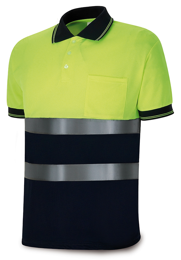 POLO A/V BICOLOR MANGA CORTA AMARILLO 1288PAVXCRYFA MARCA XXL