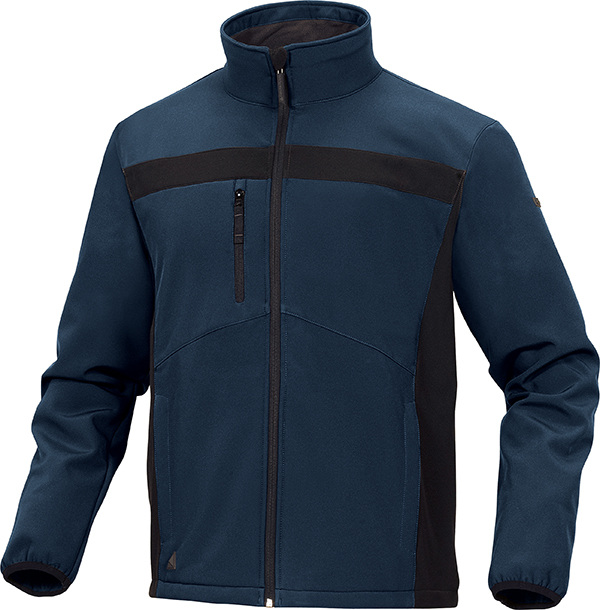 CHAQUETA CORTAVIENTO SOFTSHELL AZUL-NEGRO LULEA2 XXL